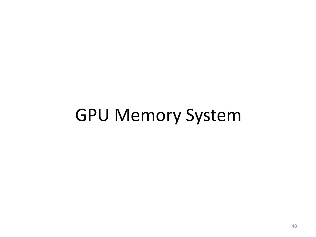 gpu memory system