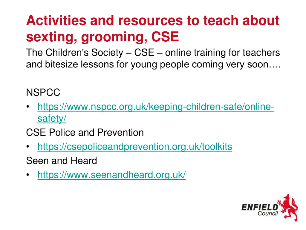 activities and resources to teach about sexting