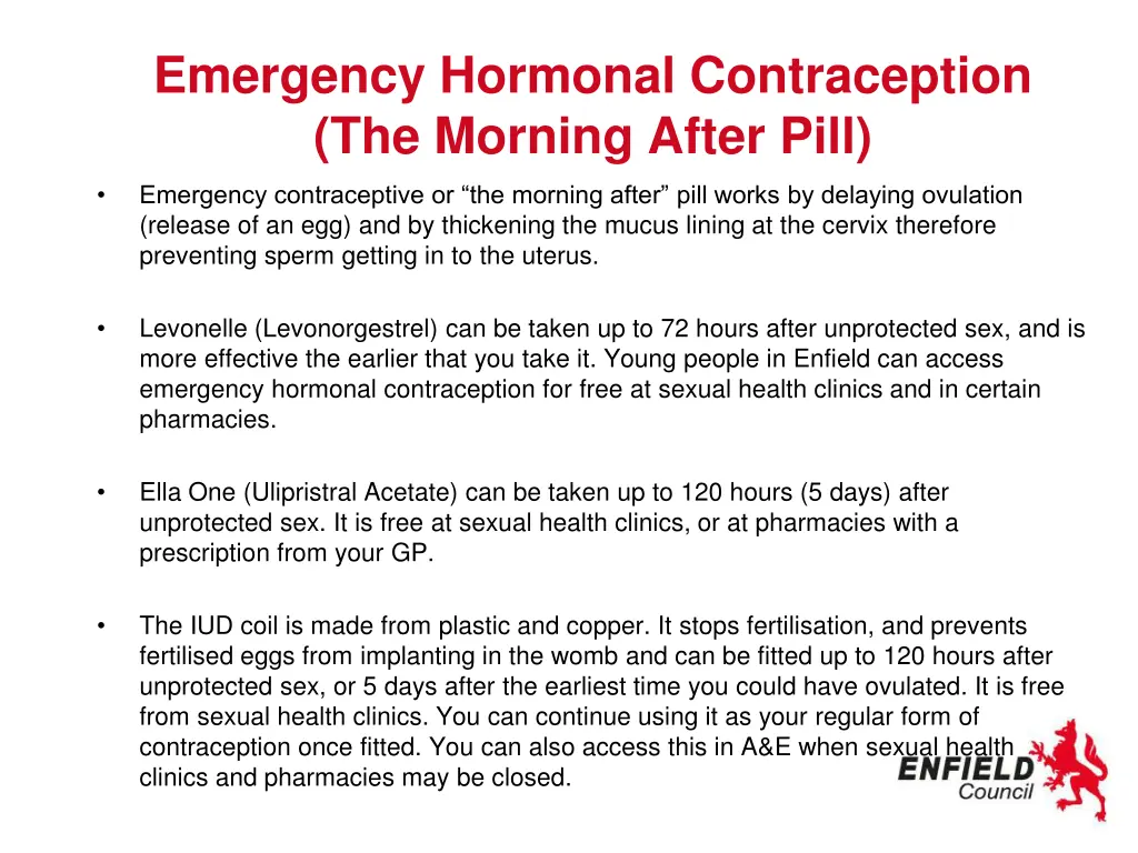 emergency hormonal contraception the morning
