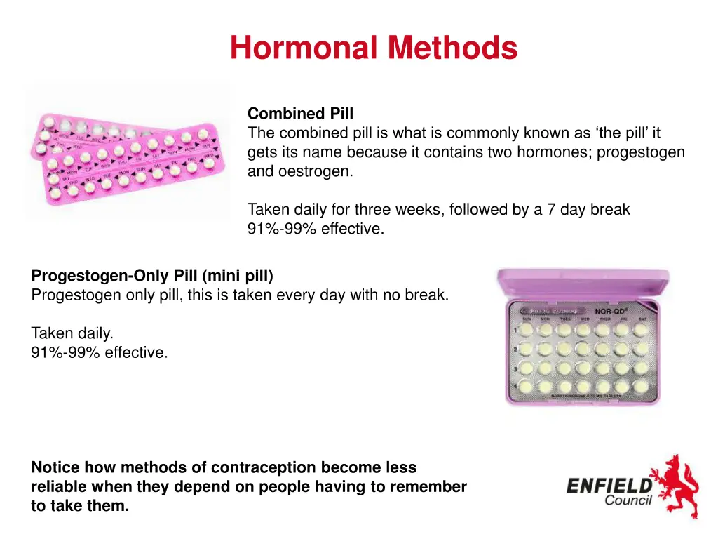 hormonal methods