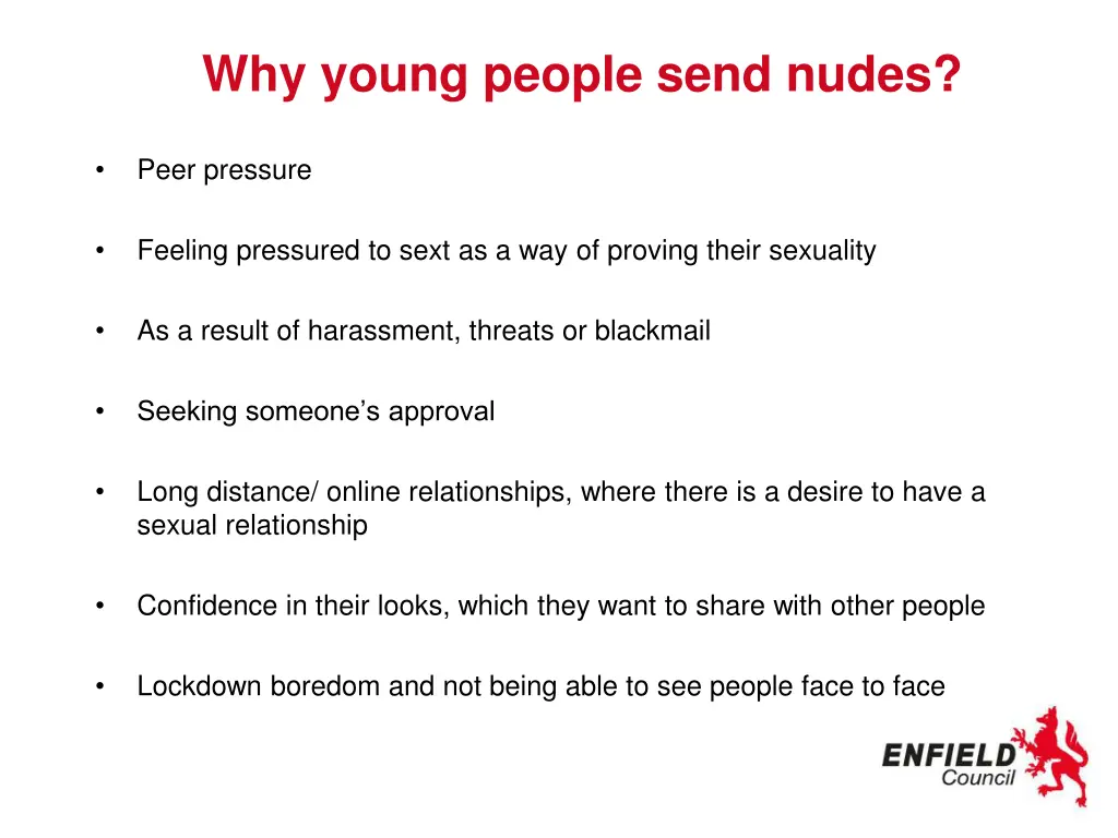 why young people send nudes
