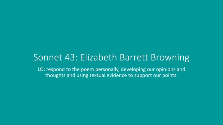 sonnet 43 elizabeth barrett browning