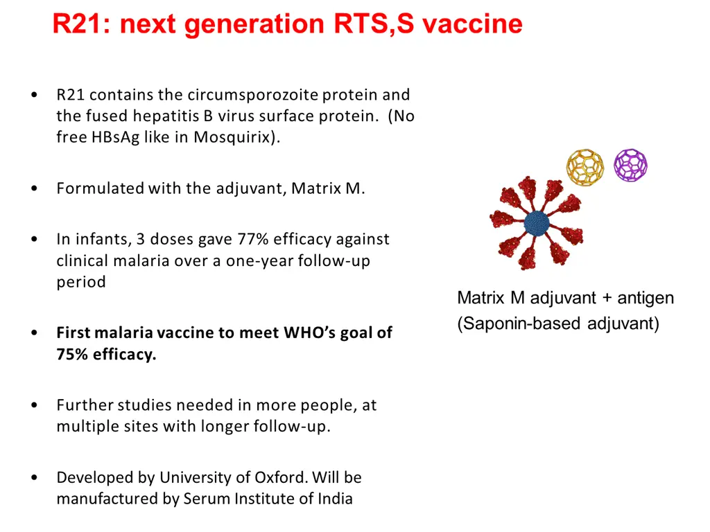 r21 next generation rts s vaccine