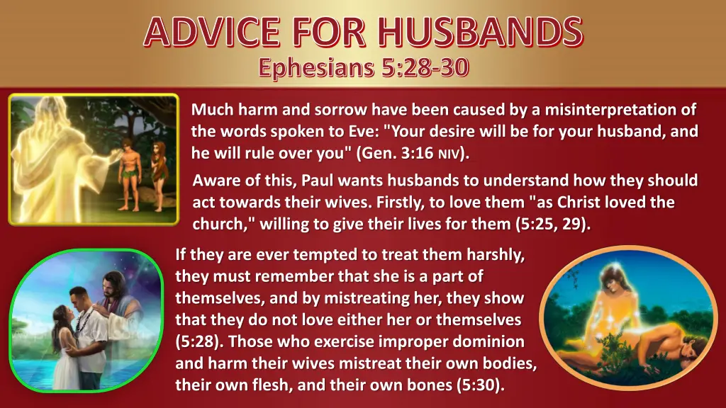 advice for husbands ephesians 5 28 30