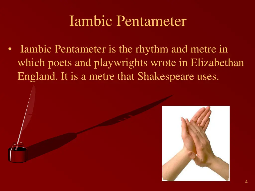 iambic pentameter