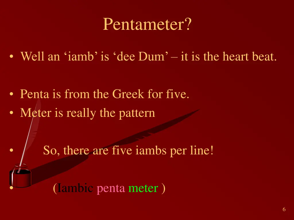 pentameter