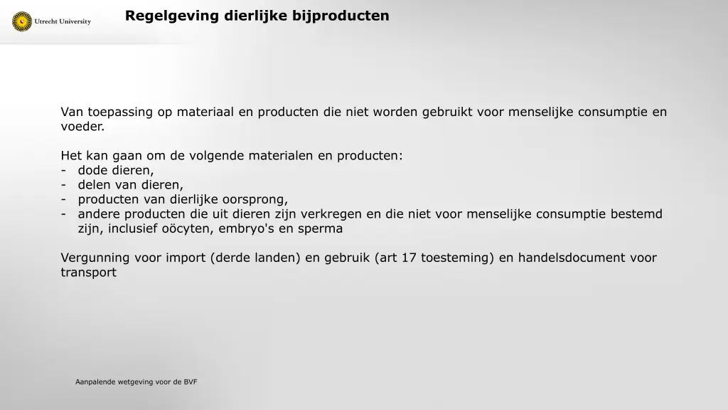 regelgeving dierlijke bijproducten