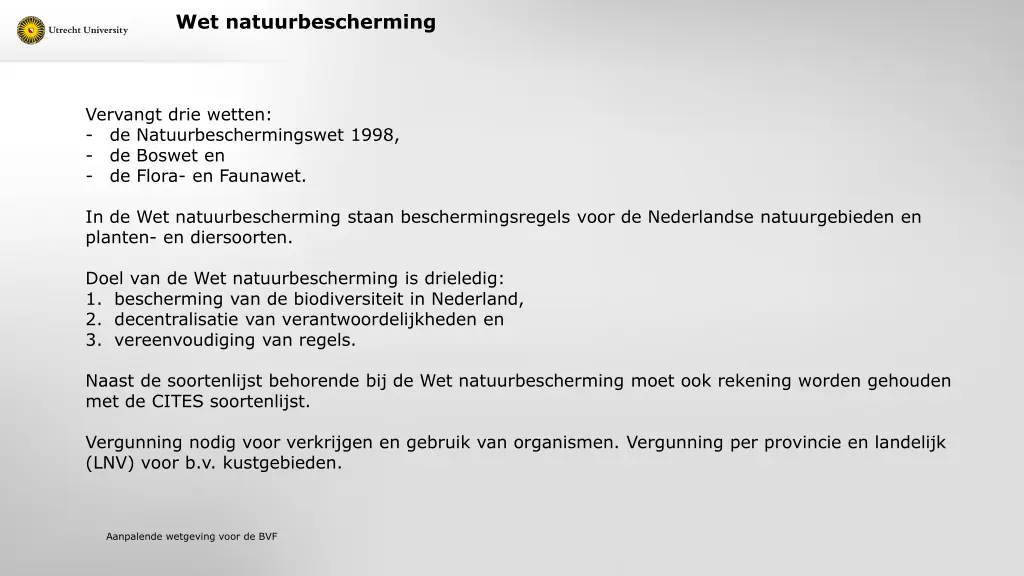 wet natuurbescherming