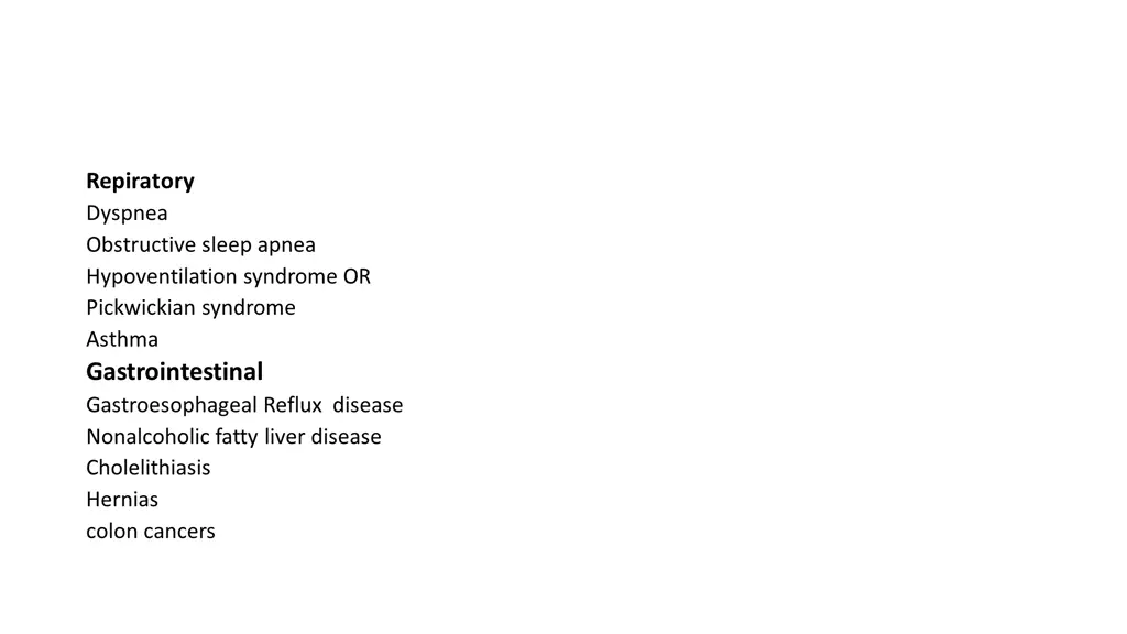 repiratory dyspnea obstructive sleep apnea