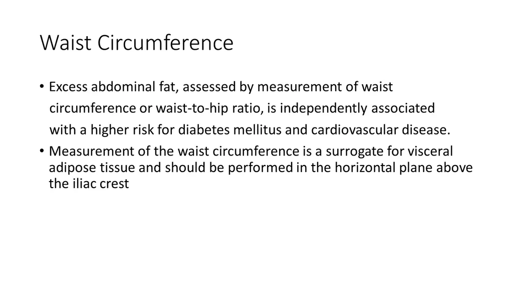 waist circumference