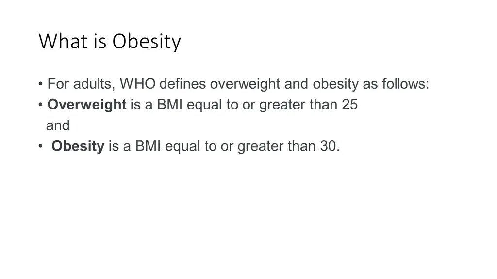 what is obesity