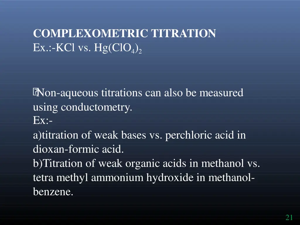 complexometric titration ex kcl vs hg clo 4 2