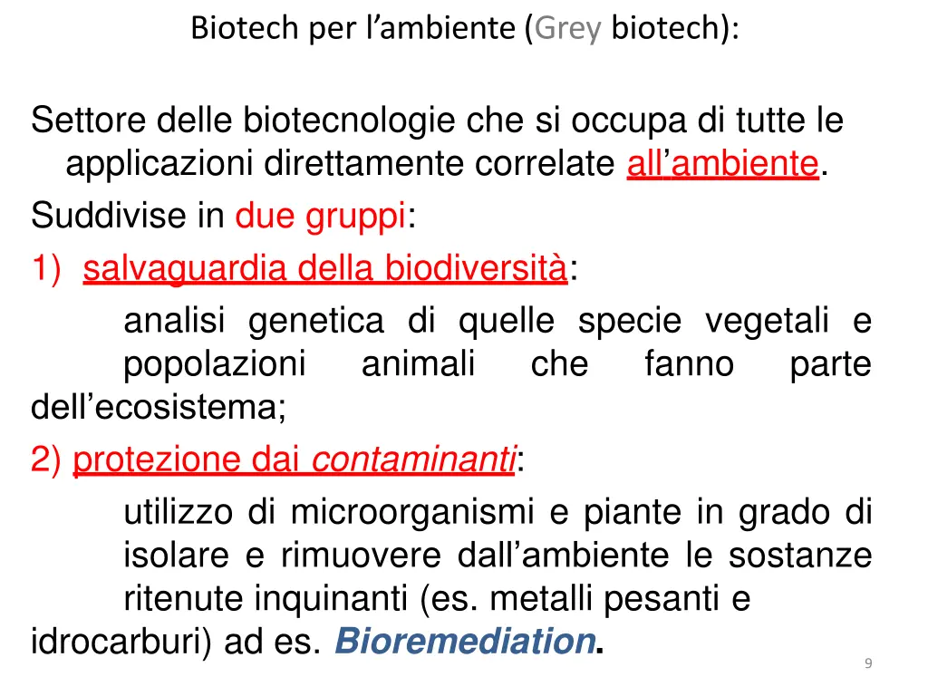 biotech per l ambiente grey biotech