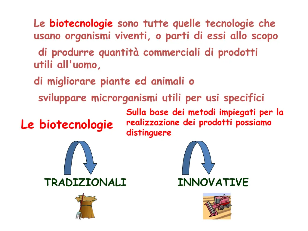 le biotecnologie sono tutte quelle tecnologie