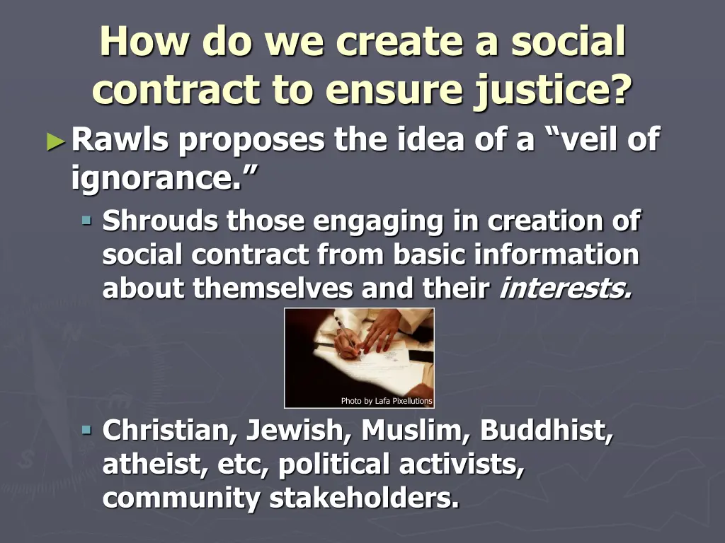 how do we create a social contract to ensure