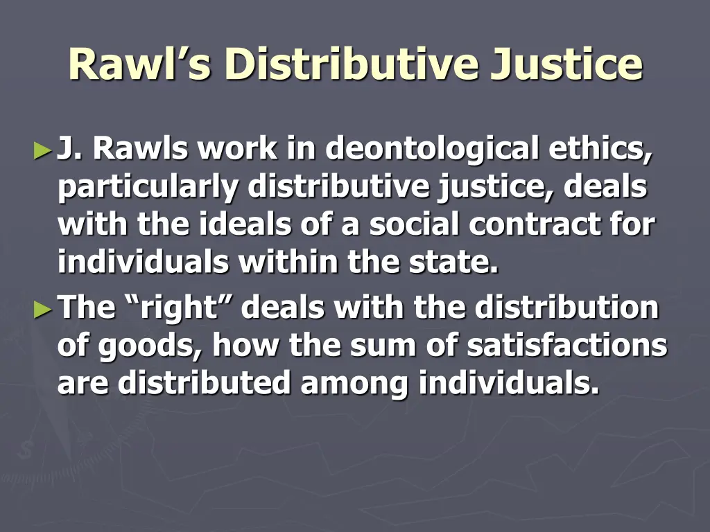 rawl s distributive justice