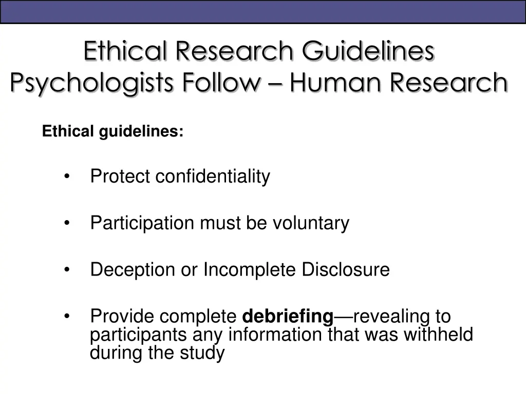 ethical research guidelines psychologists follow 1