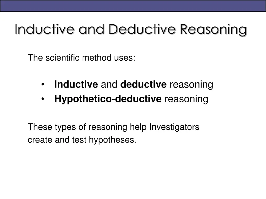 inductive and deductive reasoning
