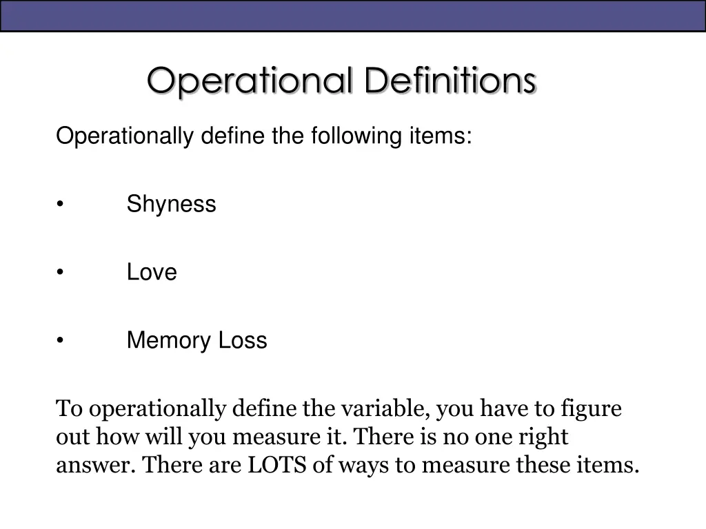 operational definitions 1