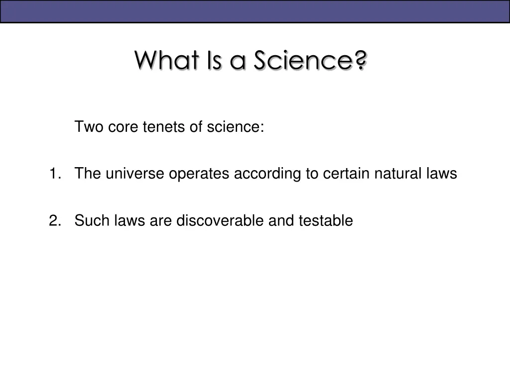 what is a science