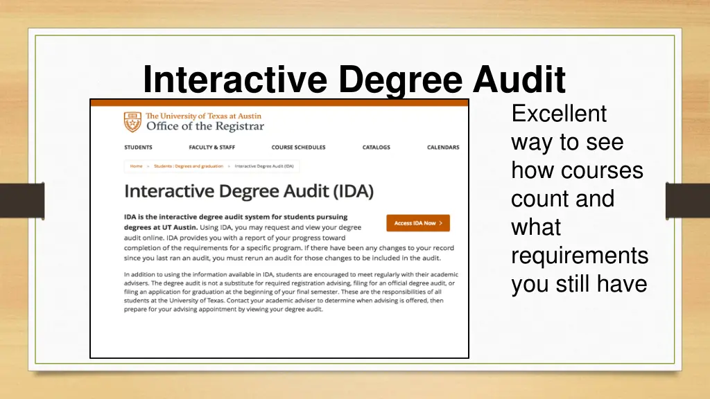 interactive degree audit
