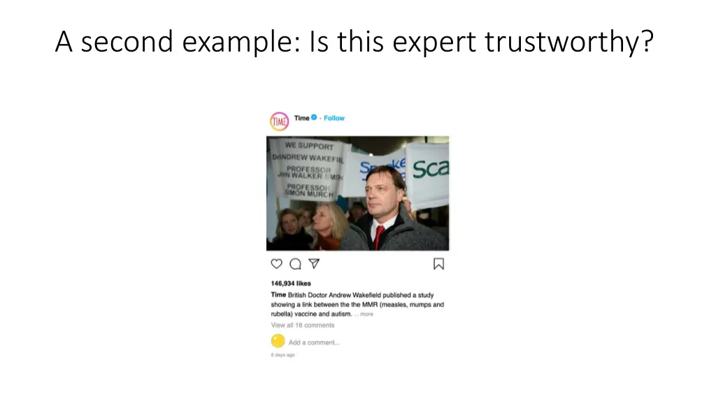 a second example is this expert trustworthy