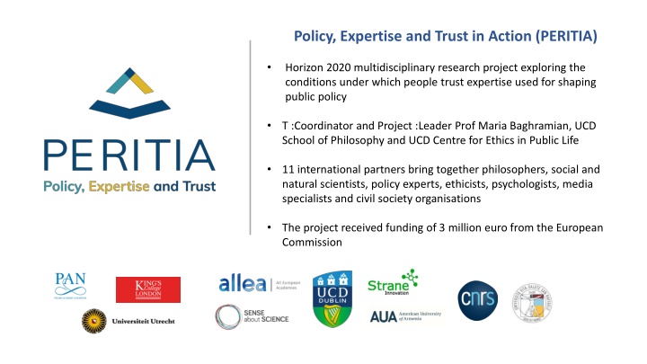 policy expertise and trust in action peritia