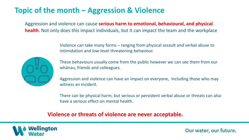 topic of the month aggression violence