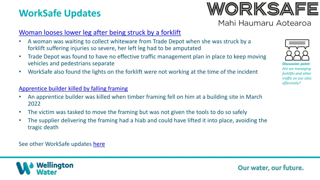 worksafe updates