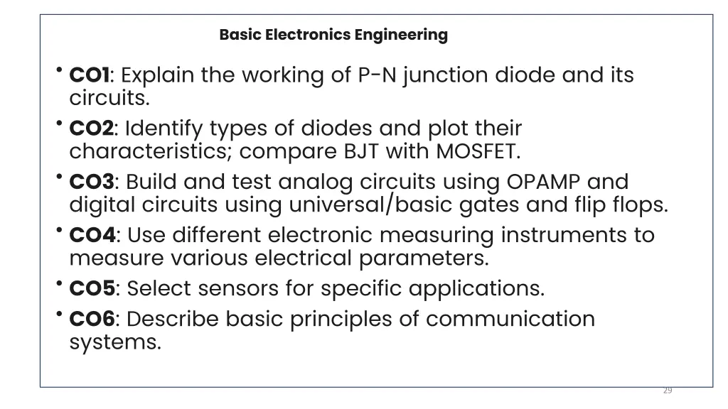 basic electronics engineering