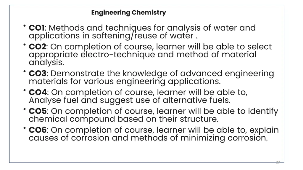 engineering chemistry