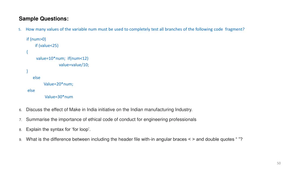 sample questions 2