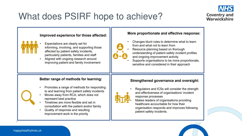 what does psirf hope to achieve