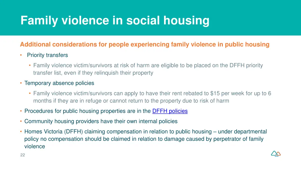 family violence in social housing