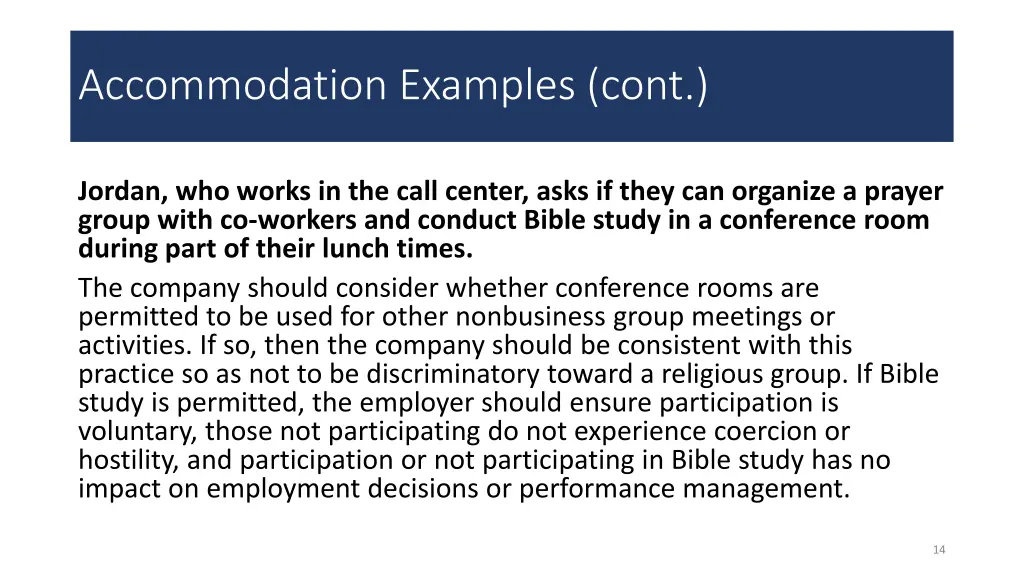 accommodation examples cont 1