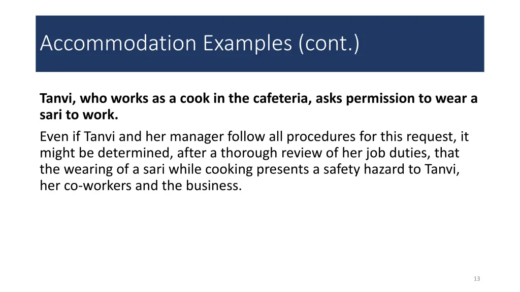 accommodation examples cont