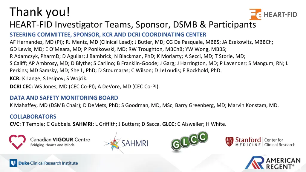 thank you heart fid investigator teams sponsor