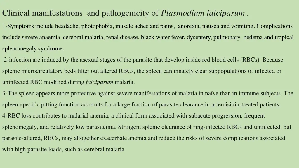 clinical manifestations and pathogenicity