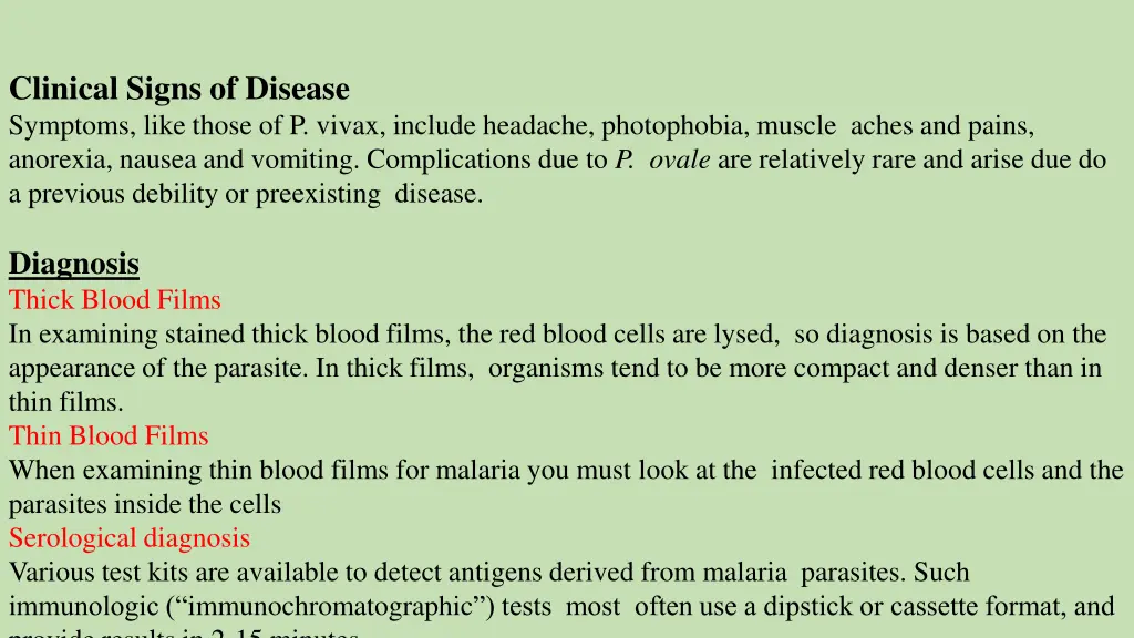 clinical signs of disease symptoms like those