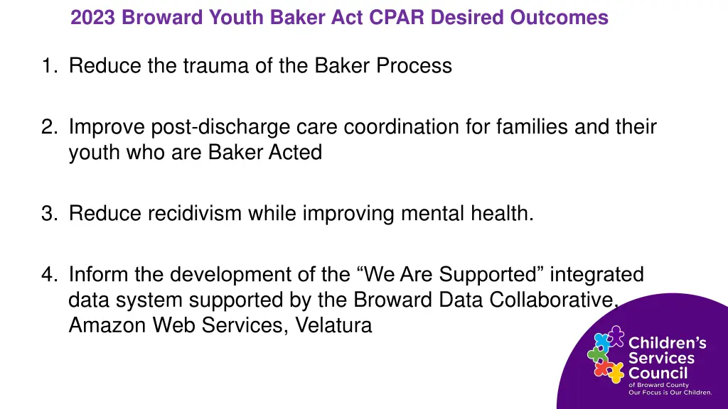 2023 broward youth baker act cpar desired outcomes