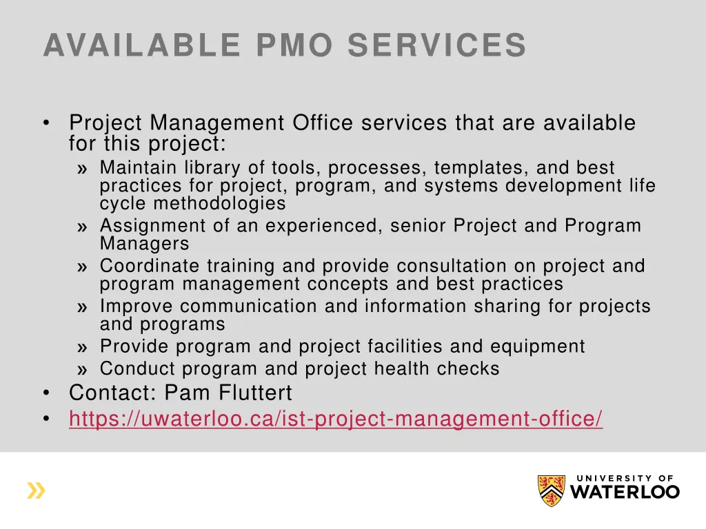 available pmo services