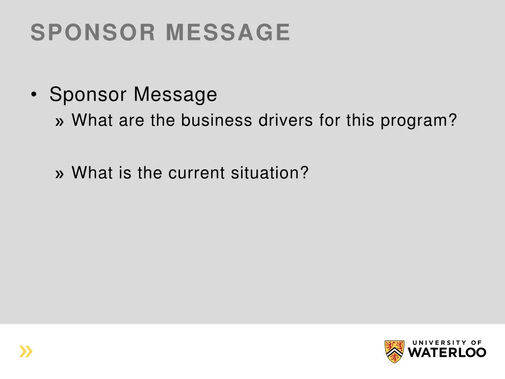 sponsor message