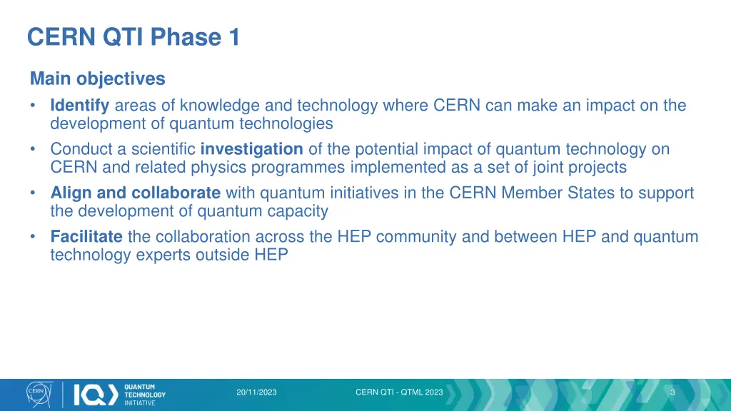 cern qti phase 1