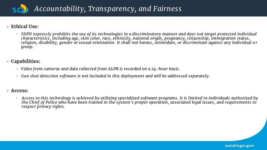 accountability transparency and fairness