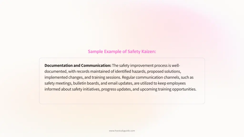 sample example of safety kaizen 2