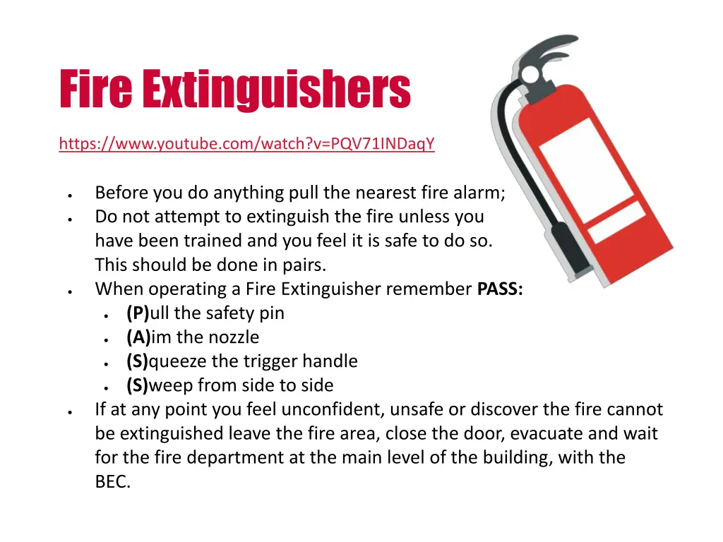 fire extinguishers