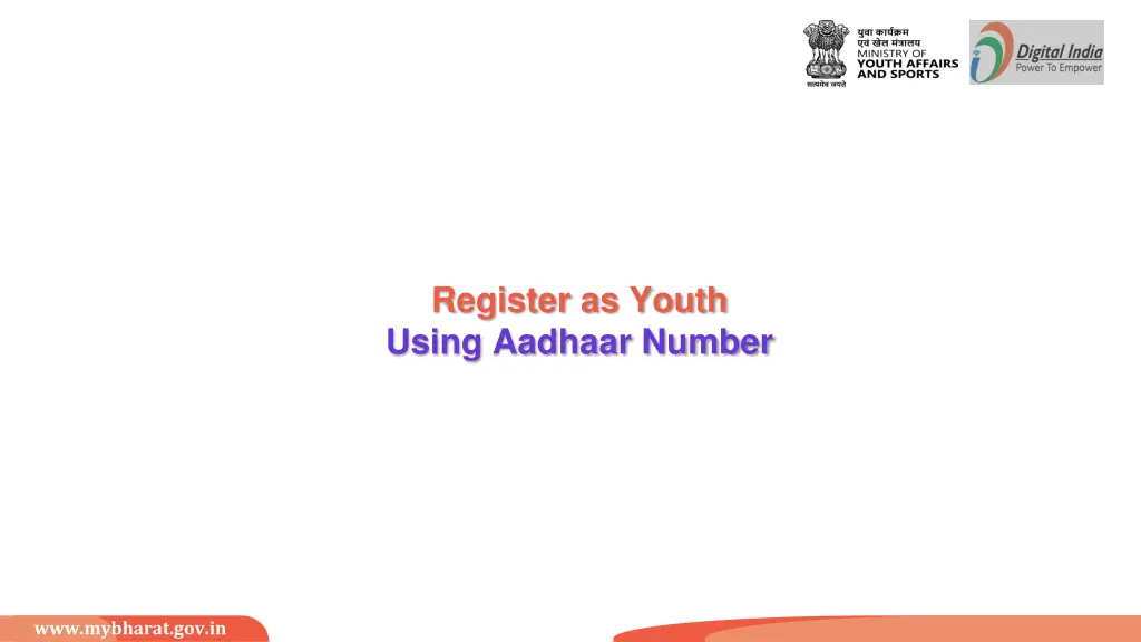 register as youth using aadhaar number