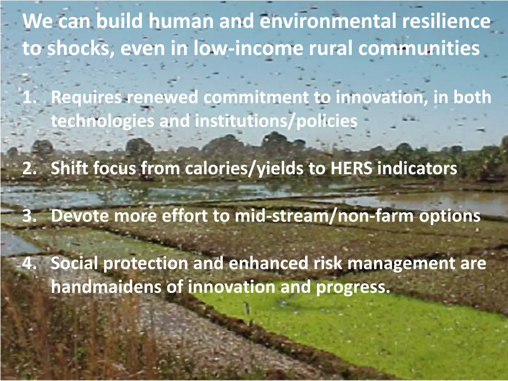 we can build human and environmental resilience