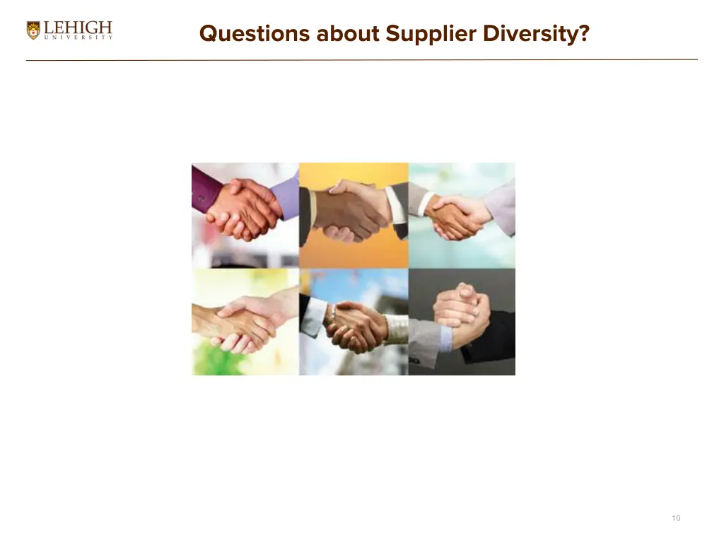 questions about supplier diversity