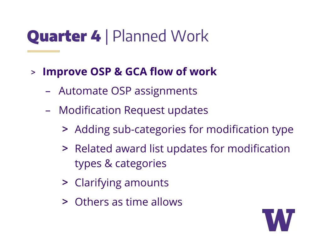 quarter 4 planned work 1